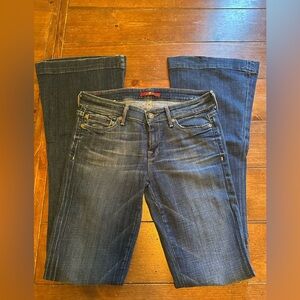 7 For All Mankind Dark Blue Denim Jeans